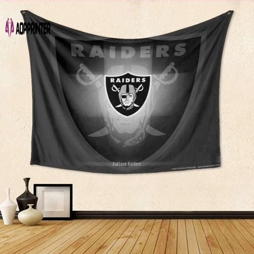 Las Vegas Raiders Logo Art21 Gift For Fan 3D Full Printing Tapestry