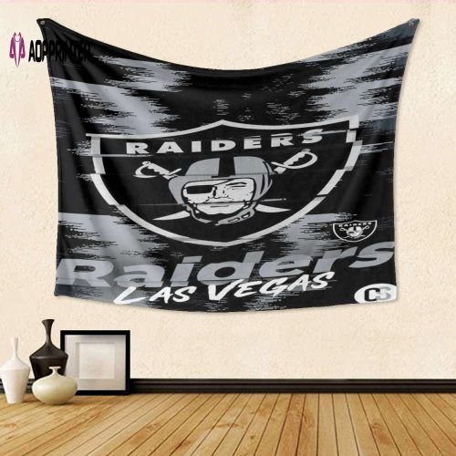 Las Vegas Raiders Logo Art7 Gift For Fan 3D Full Printing Tapestry
