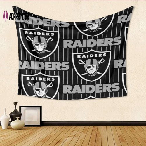 Las Vegas Raiders Logo Pattern11 Gift For Fan 3D Full Printing Tapestry