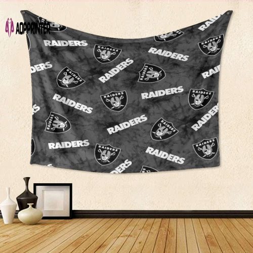 Las Vegas Raiders Logo Pattern6 Gift – Engaging 3D Full Print Tapestry for Fans