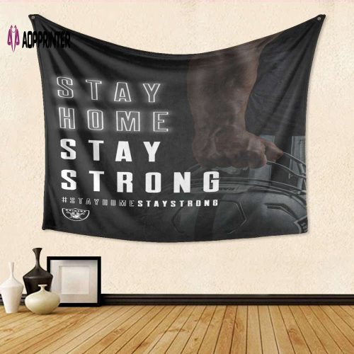 Las Vegas Raiders Stay Strong Gift For Fan 3D Full Printing Tapestry