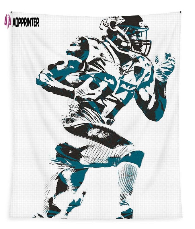 Leonard Fournette Jacksonville Jaguars Pixel Art 11 Tapestry Gift For Fan