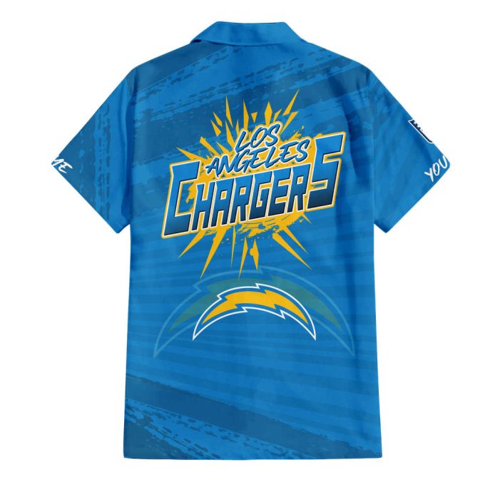 Los Angeles Chargers Hawaiian Shirt Gift Men Women Gift Men Women Full Set 2