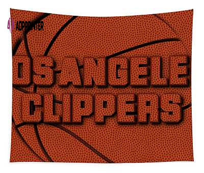 Los Angeles Clippers Leather Art: Joe Hamilton Tapestry – Unique NBA Collectible