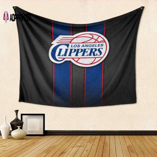 Los Angeles Clippers Logo v2 Tapestry: 3D Full Printing Gift for Fans