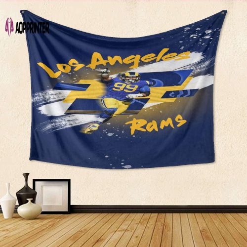 Los Angeles Rams Aaron Donald5 3D Full Printing Tapestry – Perfect Gift for Fans!