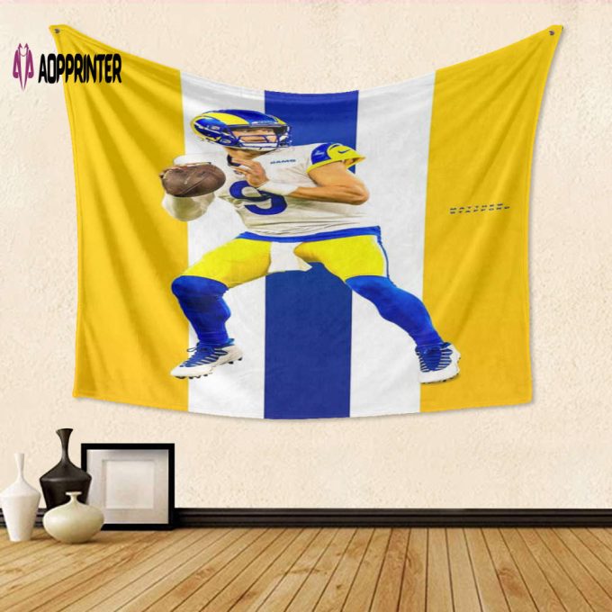 Los Angeles Rams Matthew Stafford 1 Gift: 3D Full Printing Tapestry