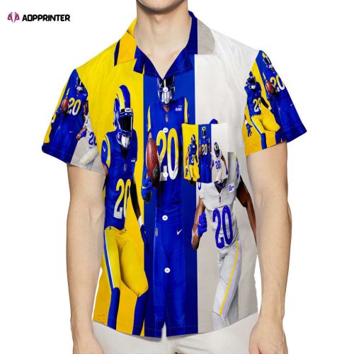 Los Angeles Rams Player Number 20 3D All Over Print Hawaiian Shirt – Perfect Gift for Men and Women