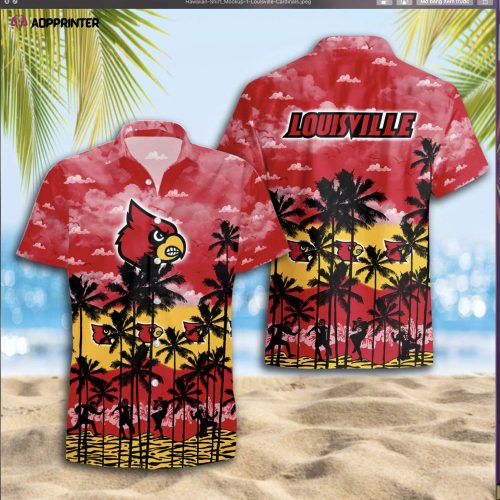 Louisville Cardinals Hawaiian Shirt Gift Men Women Gift Men Women Trending Summer. Gift For Fan S88912