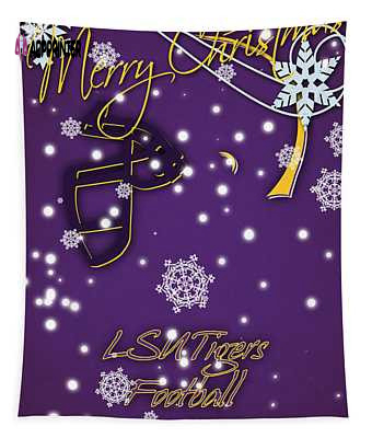 Lsu Tigers Christmas Card Joe Hamilton Tapestry