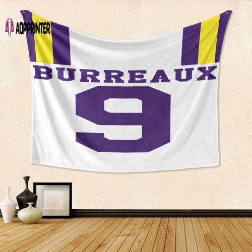 LSU Tigers White TA4 Gift: 3D Full Printing Tapestry for Die-Hard Fans