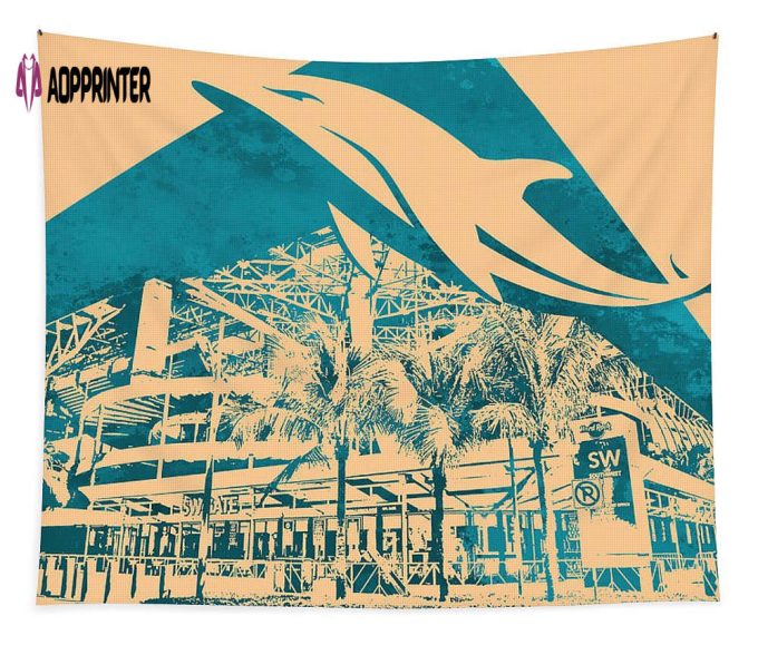 Miami Dolphins Hard Rock Stadium Tapestry Gifts For Fans