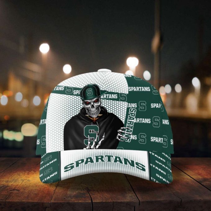 Michigan State Spartans Skull Team Logo Baseball Classic Baseball Classic Cap Men Hat Men Hat