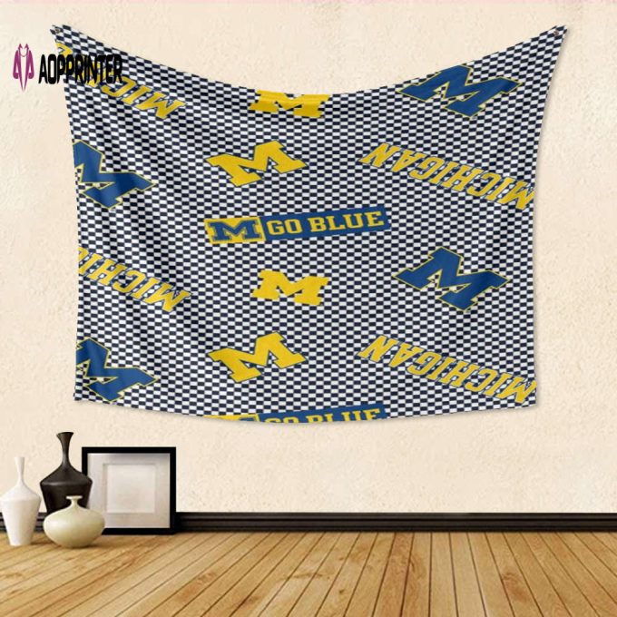 Michigan Wolverines TA6 Gift: 3D Full Printing Tapestry – Perfect for Fans!