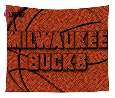 Milwaukee Bucks Leather Art Joe Hamilton Tapestry