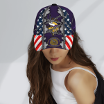 Minnesota Vikings Stars & Stripes Chain Printed Baseball Classic Baseball Classic Cap Men Hat Men Hat