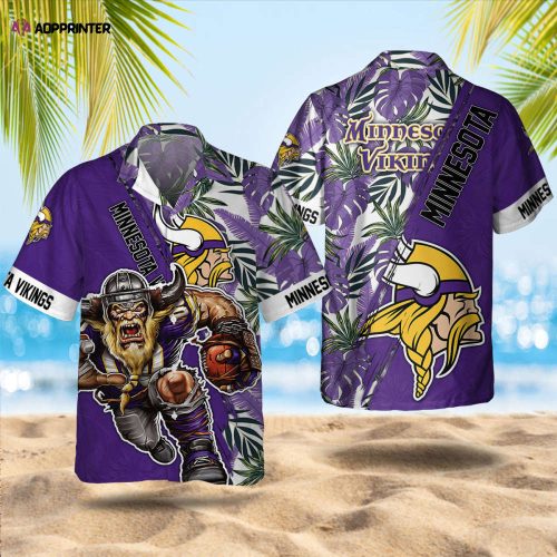 Minnesota Vikings Summer Hawaiian Shirt Gift Men Women Gift Men Women