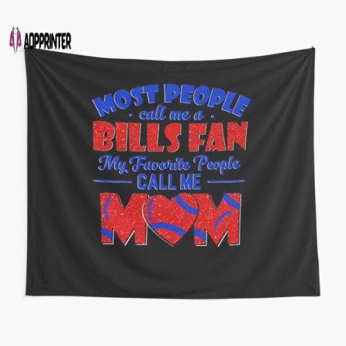 Bills Fan Mom Tapestry Gift: Embrace Your Team Spirit with this Personalized Keepsake!