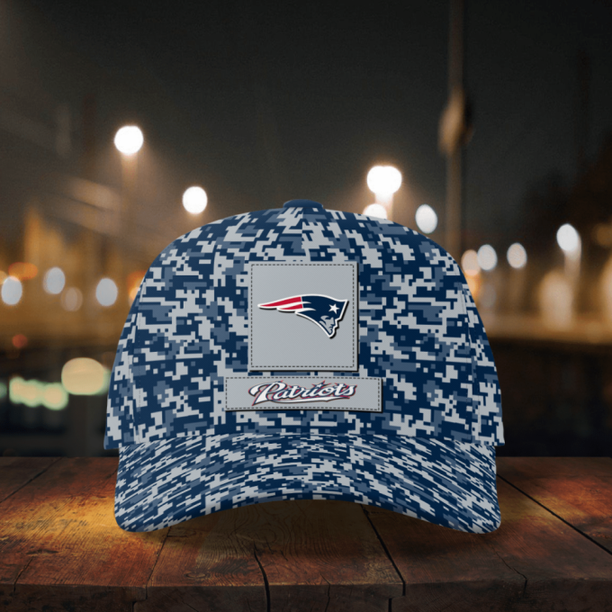 New England Patriots Digital Camo AOP Classic Baseball Classic Baseball Classic Cap Men Hat Men Hat