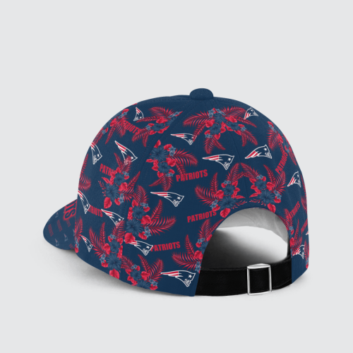 New England Patriots Floral Hawaiian Adjustable Baseball Classic Baseball Classic Cap Men Hat Men Hat