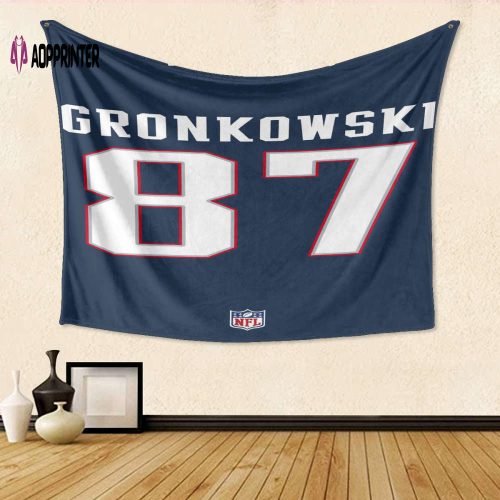 Official New England Patriots Gostkowski 87 Uniform Gift 3D Full Print Tapestry