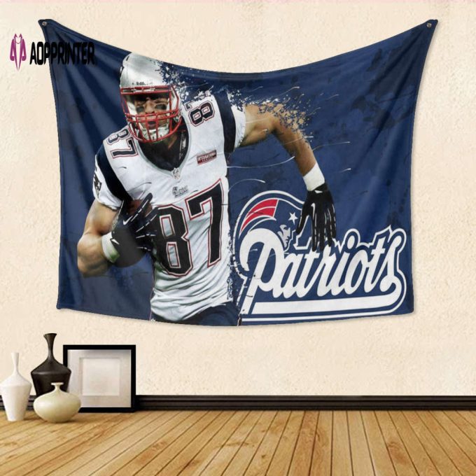 New England Patriots Gostkowski 3D Full Printing Tapestry: Perfect Gift for Fans