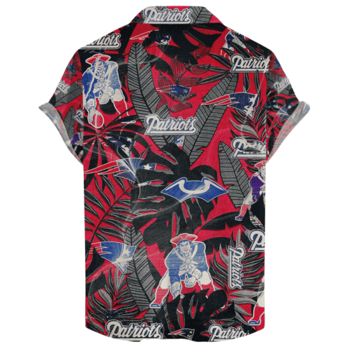 New England Patriots Hawaiian Retro “Logo Revolutions” NFL 2024