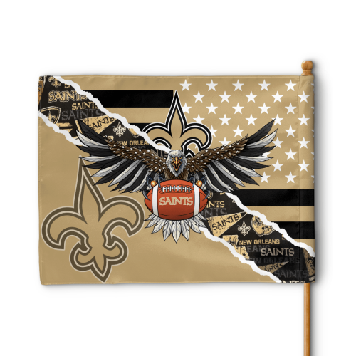 New Orleans Saints American Landscape House Flag