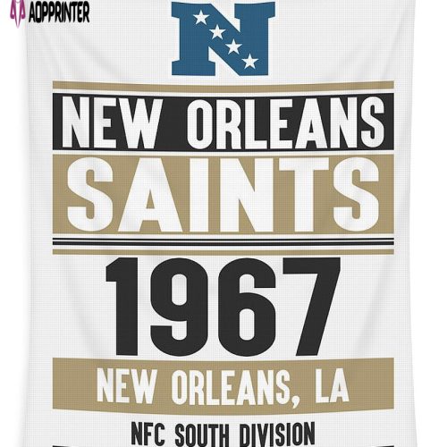 New Orleans Saints Team Poster 10 Tapestry Gifts For Fans