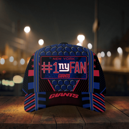 New York Giants #1 Fan All Over Print Baseball Classic Cap Men Hat