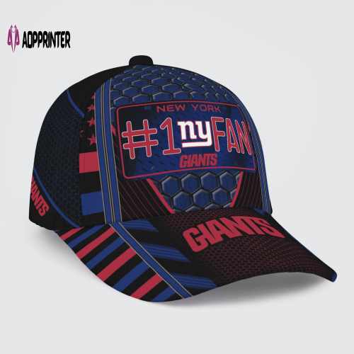 New York Giants #1 Fan All Over Print Baseball Classic Cap Men Hat