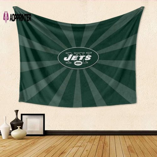 New York Jets Emblem v16 Gift For Fan 3D Full Printing Tapestry