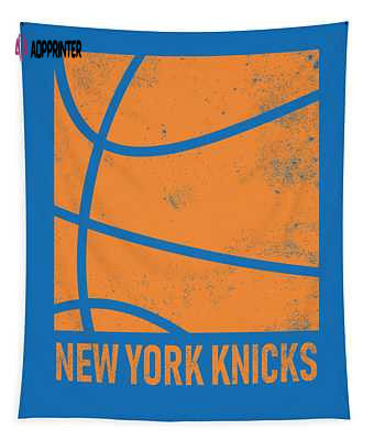 New York Knicks City Poster Art 2 Joe Hamilton Tapestry