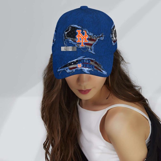 New York Mets American Flag Classic Baseball Classic Baseball Classic Cap Men Hat Men Hat