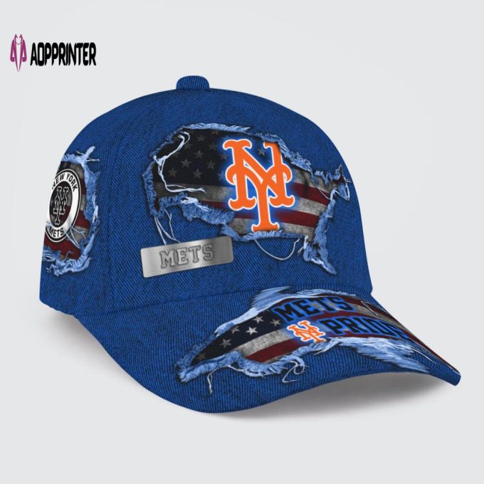 New York Mets American Flag Classic Baseball Classic Baseball Classic Cap Men Hat Men Hat