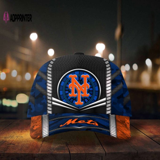 New York Mets Digital Camo Print Baseball Classic Cap Men Hat