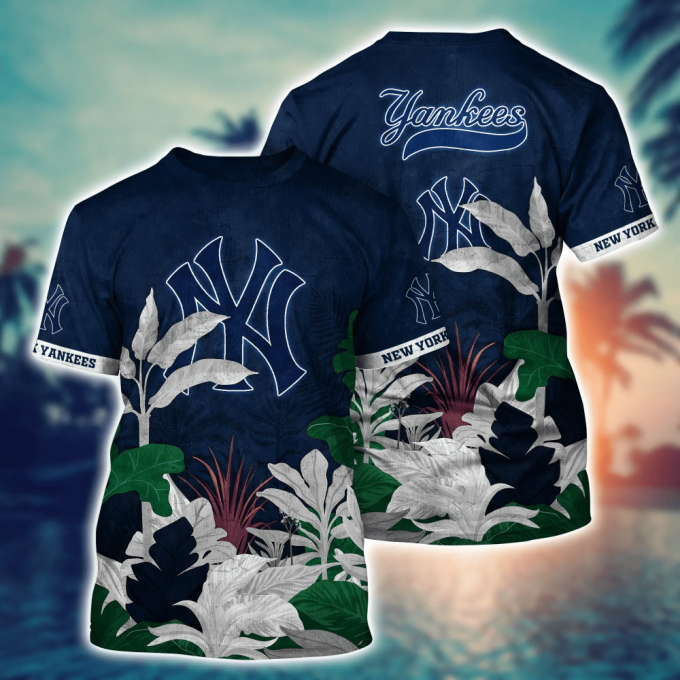 New York Yankees MLB Flower Hawaii Shirt And Tshirt For Fans, Summer Football Shirts NA49223