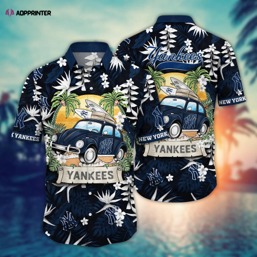 New York Yankees MLB Flower Hawaii Shirt And Tshirt For Fans, Summer Football Shirts NA49534