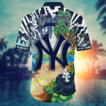 New York Yankees MLB Flower Hawaii Shirt And Tshirt For Fans, Summer Football Shirts NA49573