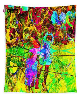 Nothing But Net Jump Shot Tapestry: Wingsdomain Art & Photography 20150310