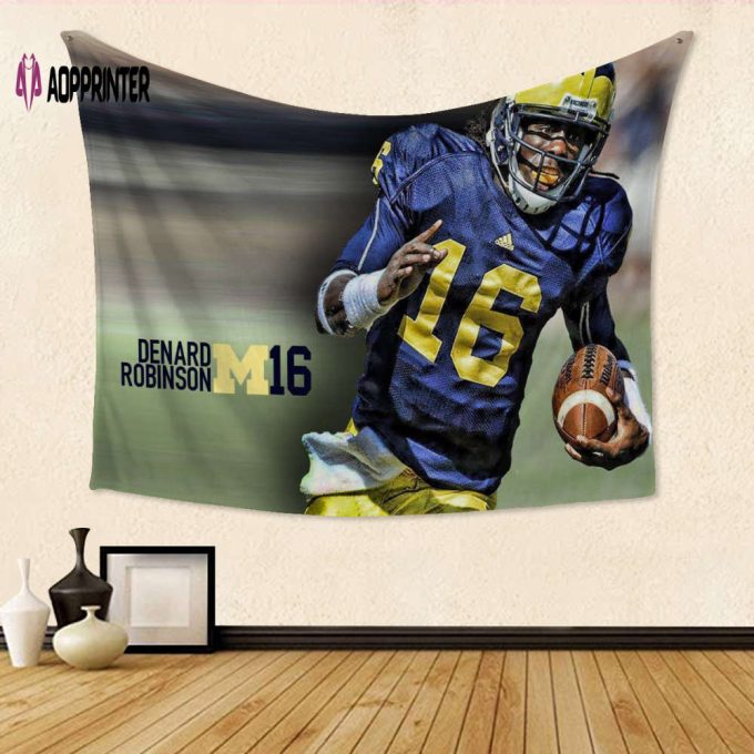 Notre Dame Fighting Irish Denard Robinson TA1 Gift For Fans 3D Full Printing Tapestry