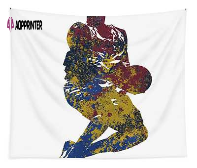 Pixel Art Joe Hamilton Tapestry – Vibrant Nuggets Shadows Design for Contemporary Décor