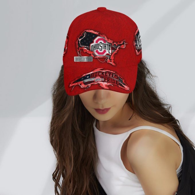 Ohio State Buckeyes American Flag Classic Baseball Classic Cap Men Hat