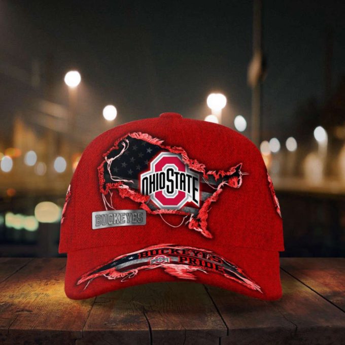 Ohio State Buckeyes American Flag Classic Baseball Classic Cap Men Hat