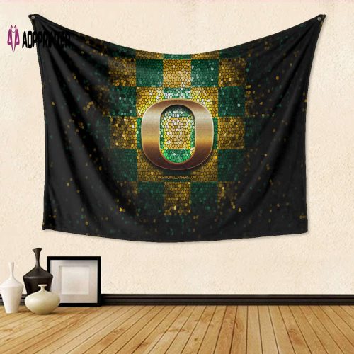 Oregon Ducks Green TA6 3D Full Printing Tapestry – Perfect Gift for Fans