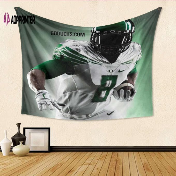 Oregon Ducks Player TA20 Gift For Fan 3D Full Printing Tapestry