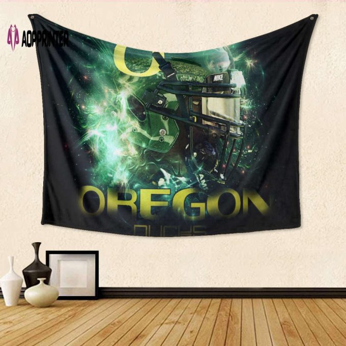 Oregon Ducks Player TA21 Gift For Fan 3D Full Printing Tapestry