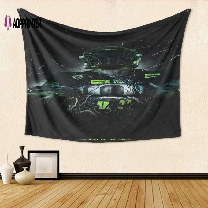 Oregon Ducks Player TA3 Gift For Fan 3D Full Printing Tapestry