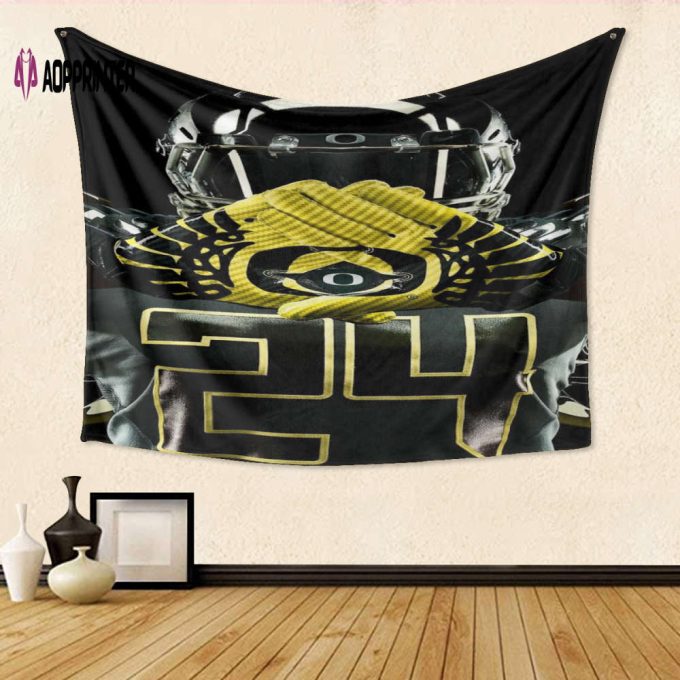 Oregon Ducks Player TA9 3D Full Printing Tapestry: Perfect Gift for Fans