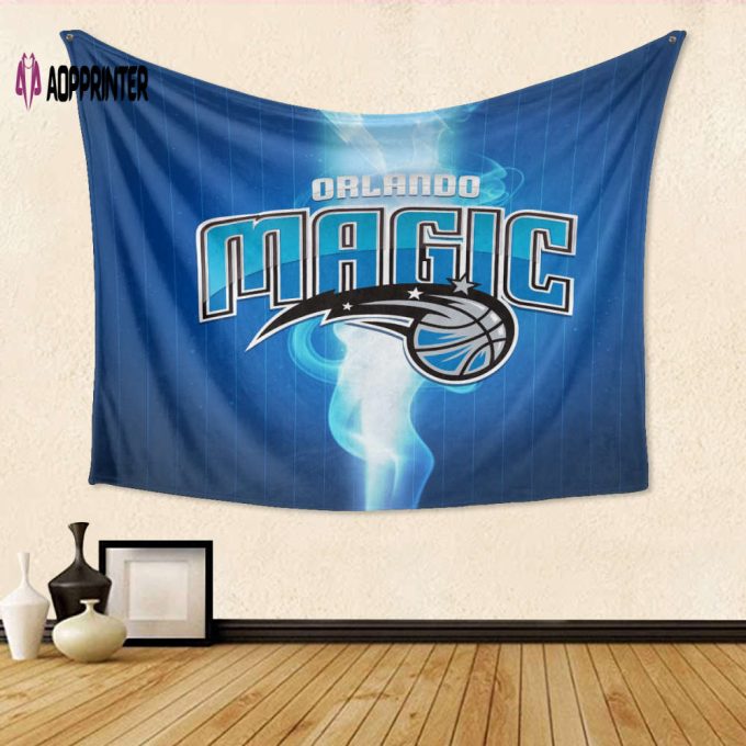 Orlando Magic Light Blue Wood Gift Tapestry: 3D Full Print for Fans